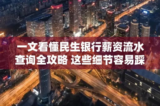 一文看懂民生银行薪资流水查询全攻略 这些细节容易踩雷