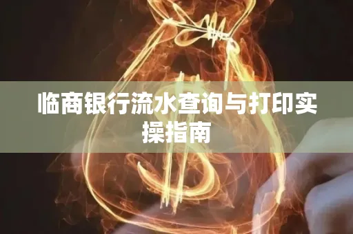 临商银行流水查询与打印实操指南
