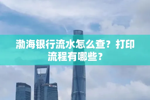 渤海银行流水怎么查?打印流程有哪些?