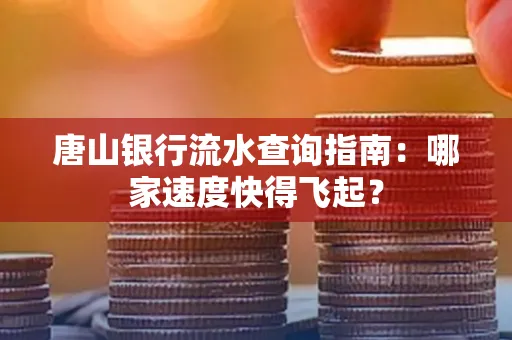 唐山银行流水查询指南:哪家速度快得飞起?