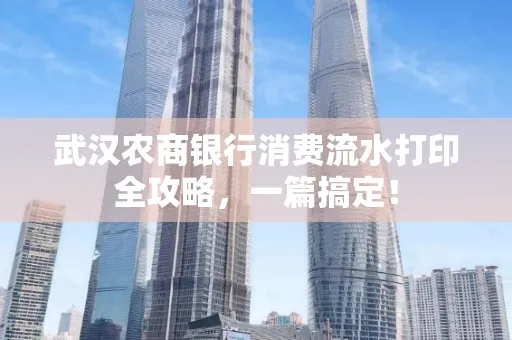 武汉农商银行消费流水打印全攻略,一篇搞定!