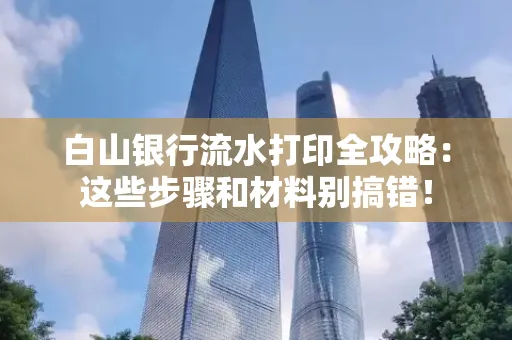 白山银行流水打印全攻略:这些步骤和材料别搞错!