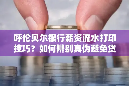 呼伦贝尔银行薪资流水打印技巧?如何辨别真伪避免贷款风险?