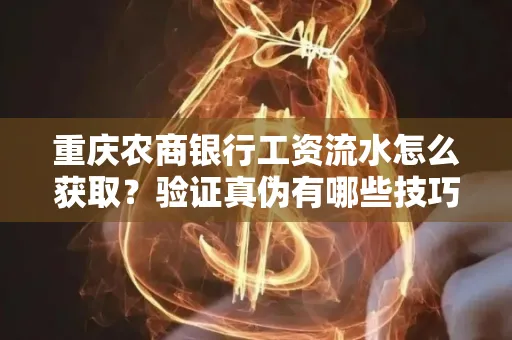 重庆农商银行工资流水怎么获取?验证真伪有哪些技巧?